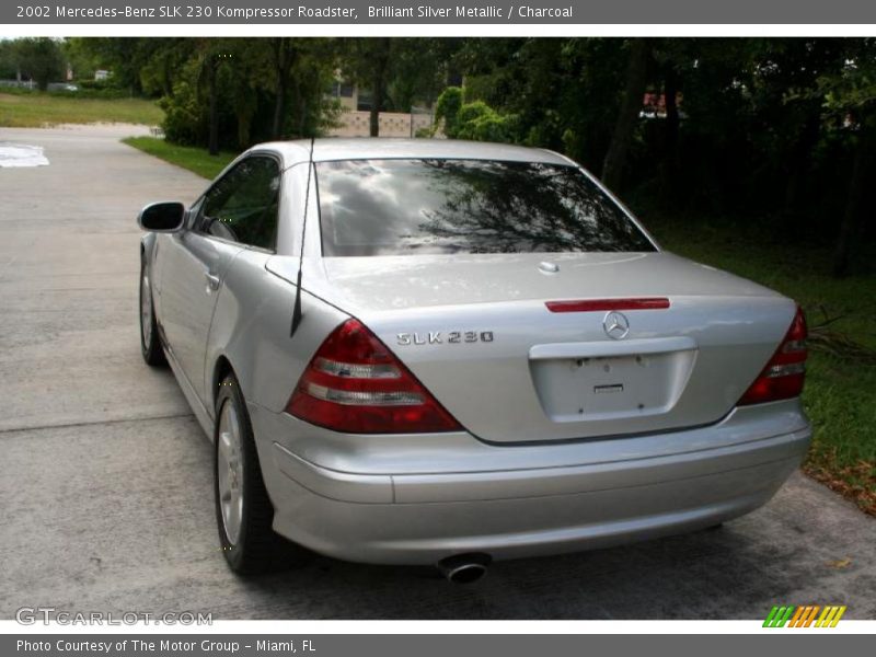 Brilliant Silver Metallic / Charcoal 2002 Mercedes-Benz SLK 230 Kompressor Roadster