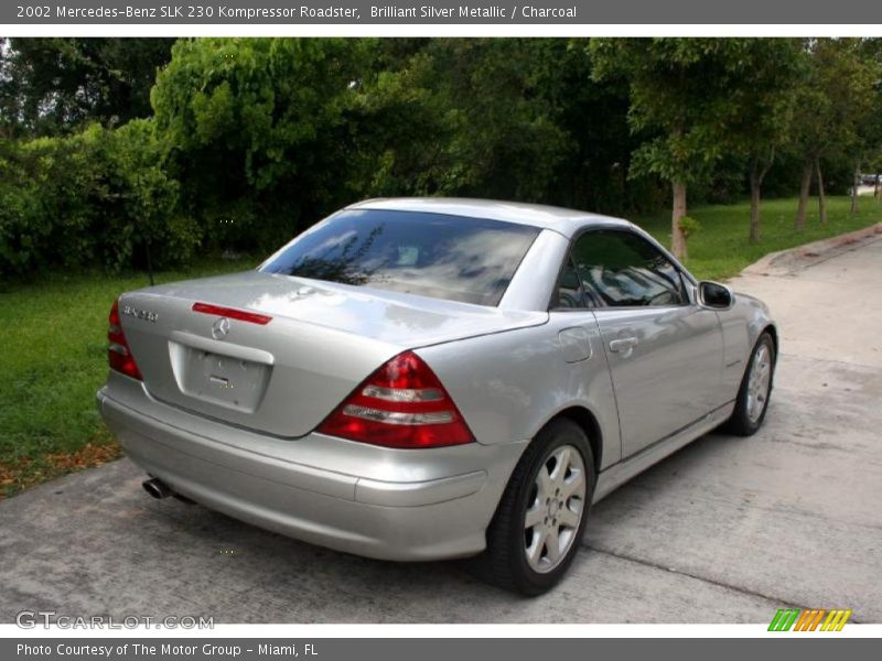 Brilliant Silver Metallic / Charcoal 2002 Mercedes-Benz SLK 230 Kompressor Roadster