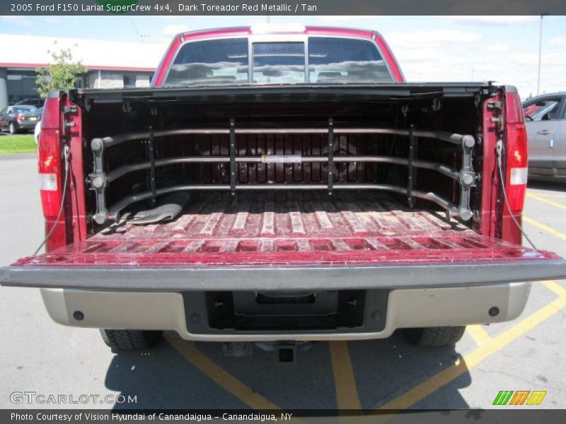 Dark Toreador Red Metallic / Tan 2005 Ford F150 Lariat SuperCrew 4x4