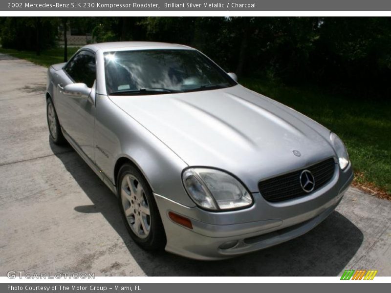 Brilliant Silver Metallic / Charcoal 2002 Mercedes-Benz SLK 230 Kompressor Roadster