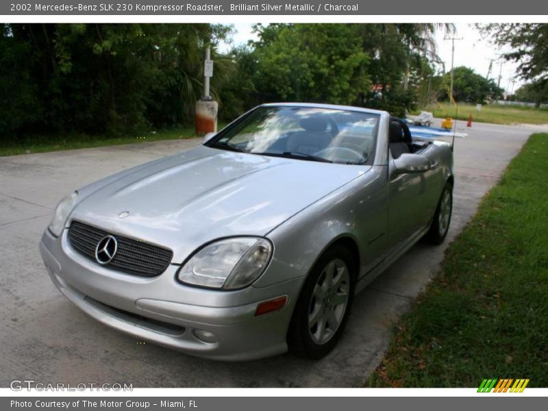 Brilliant Silver Metallic / Charcoal 2002 Mercedes-Benz SLK 230 Kompressor Roadster