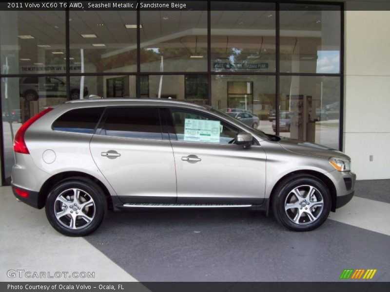 Seashell Metallic / Sandstone Beige 2011 Volvo XC60 T6 AWD