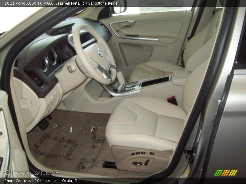 Seashell Metallic / Sandstone Beige 2011 Volvo XC60 T6 AWD