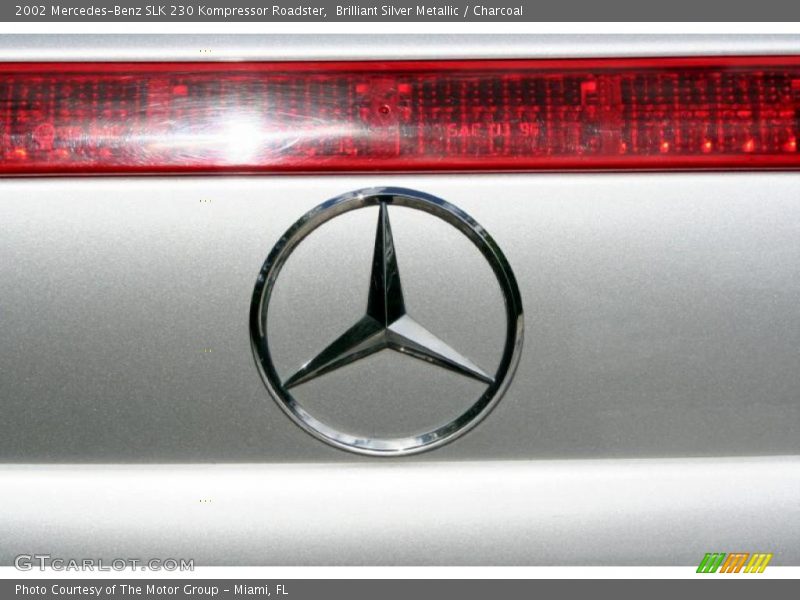 Brilliant Silver Metallic / Charcoal 2002 Mercedes-Benz SLK 230 Kompressor Roadster