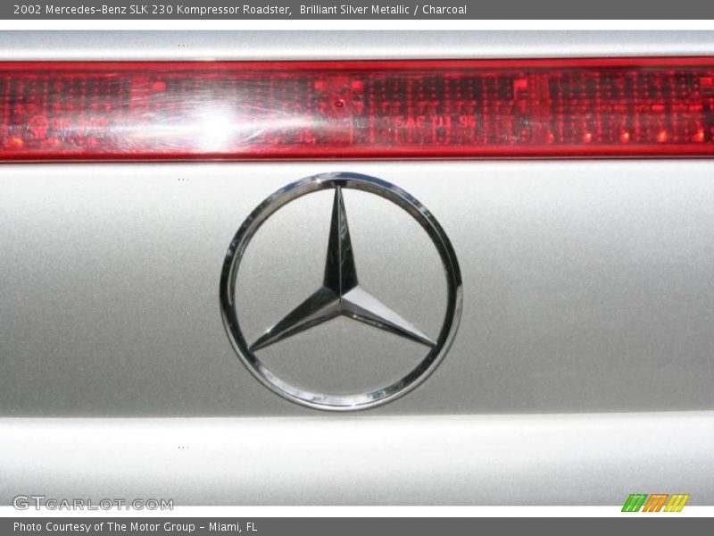Brilliant Silver Metallic / Charcoal 2002 Mercedes-Benz SLK 230 Kompressor Roadster
