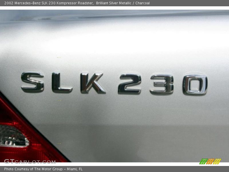 Brilliant Silver Metallic / Charcoal 2002 Mercedes-Benz SLK 230 Kompressor Roadster