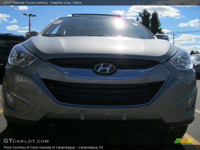 Graphite Gray / Black 2010 Hyundai Tucson Limited