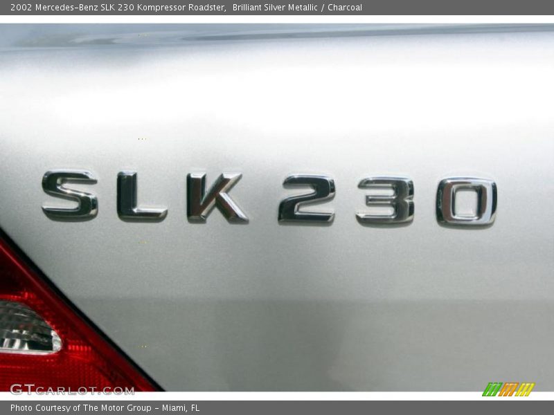 Brilliant Silver Metallic / Charcoal 2002 Mercedes-Benz SLK 230 Kompressor Roadster