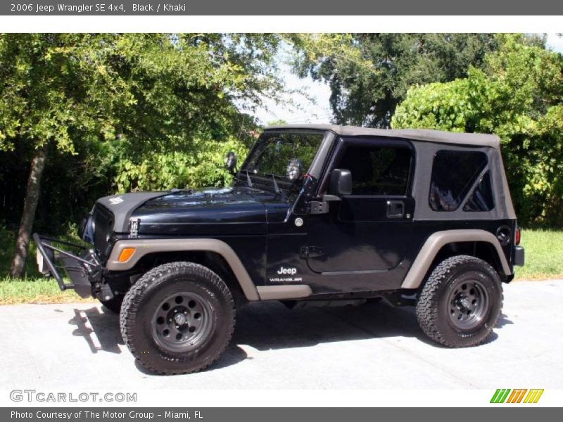 Black / Khaki 2006 Jeep Wrangler SE 4x4