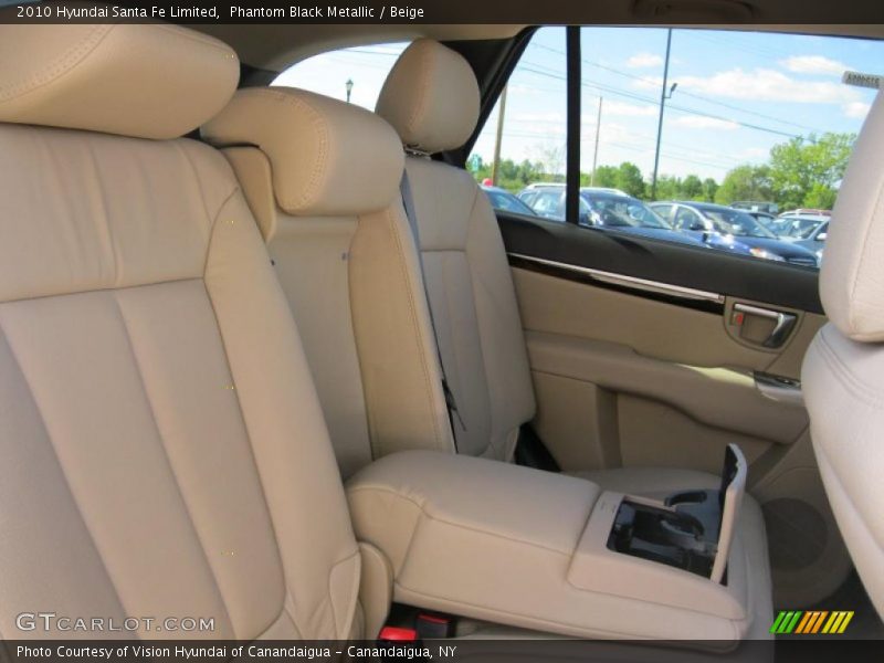 Phantom Black Metallic / Beige 2010 Hyundai Santa Fe Limited