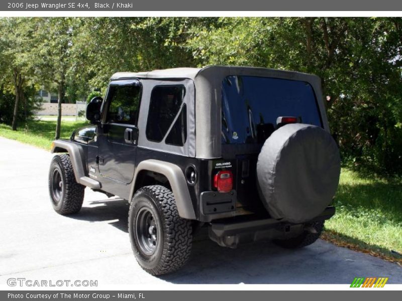 Black / Khaki 2006 Jeep Wrangler SE 4x4