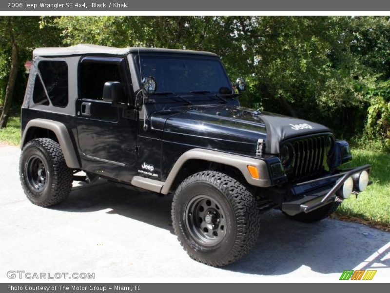 Black / Khaki 2006 Jeep Wrangler SE 4x4