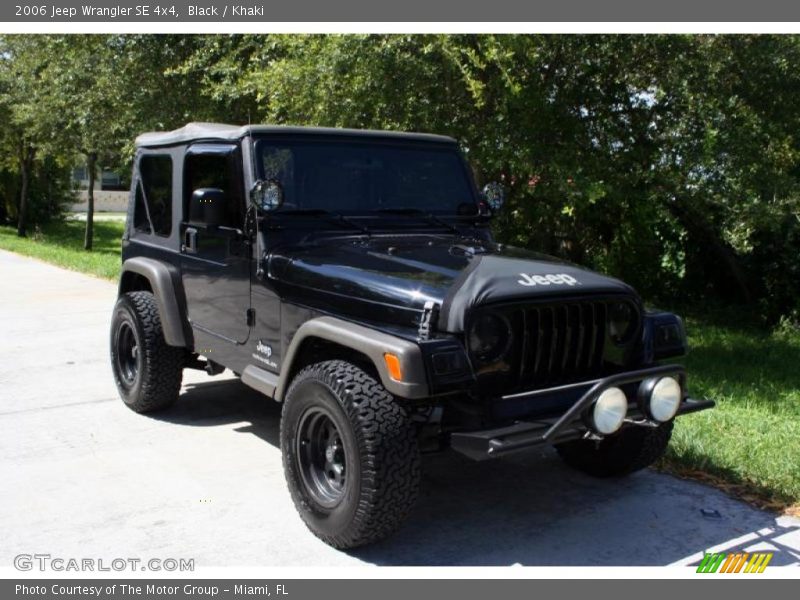 Black / Khaki 2006 Jeep Wrangler SE 4x4