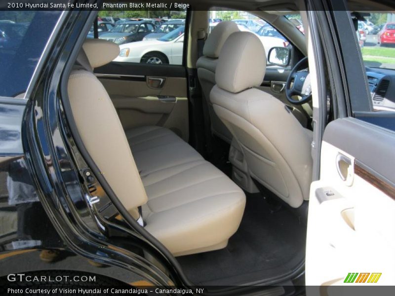 Phantom Black Metallic / Beige 2010 Hyundai Santa Fe Limited
