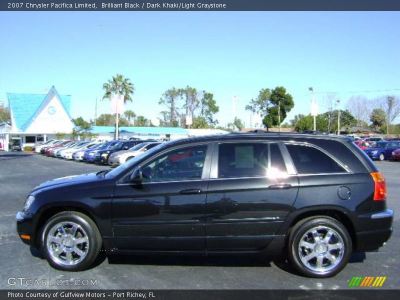 Brilliant Black / Dark Khaki/Light Graystone 2007 Chrysler Pacifica Limited
