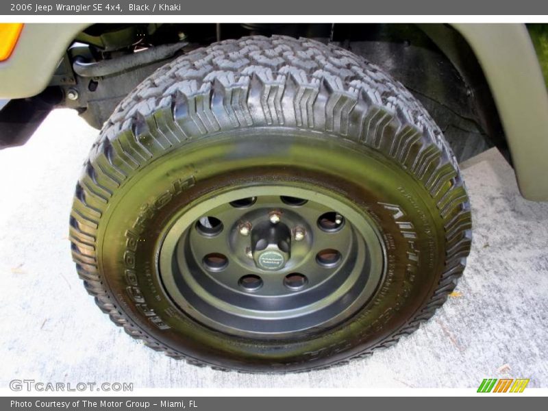 Black / Khaki 2006 Jeep Wrangler SE 4x4