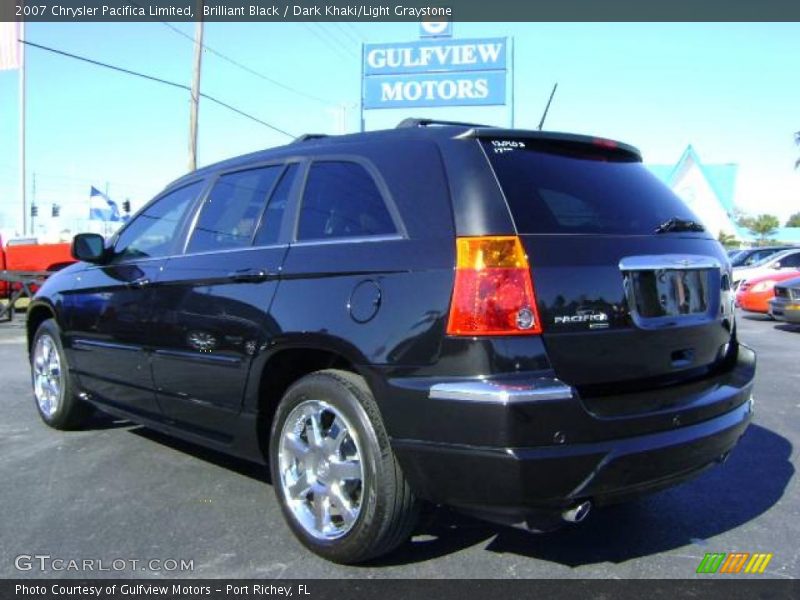 Brilliant Black / Dark Khaki/Light Graystone 2007 Chrysler Pacifica Limited