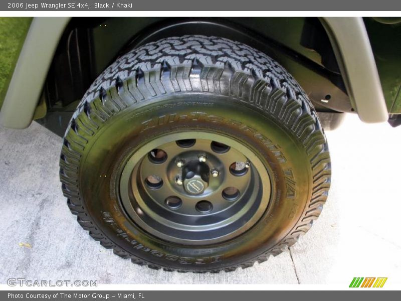 Black / Khaki 2006 Jeep Wrangler SE 4x4