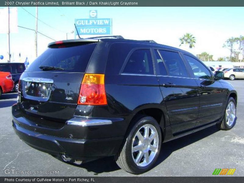 Brilliant Black / Dark Khaki/Light Graystone 2007 Chrysler Pacifica Limited