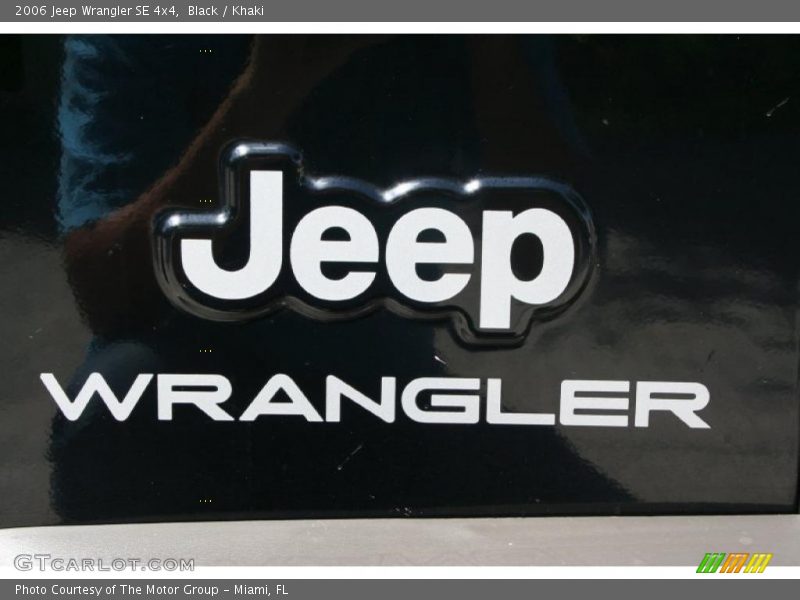 Black / Khaki 2006 Jeep Wrangler SE 4x4