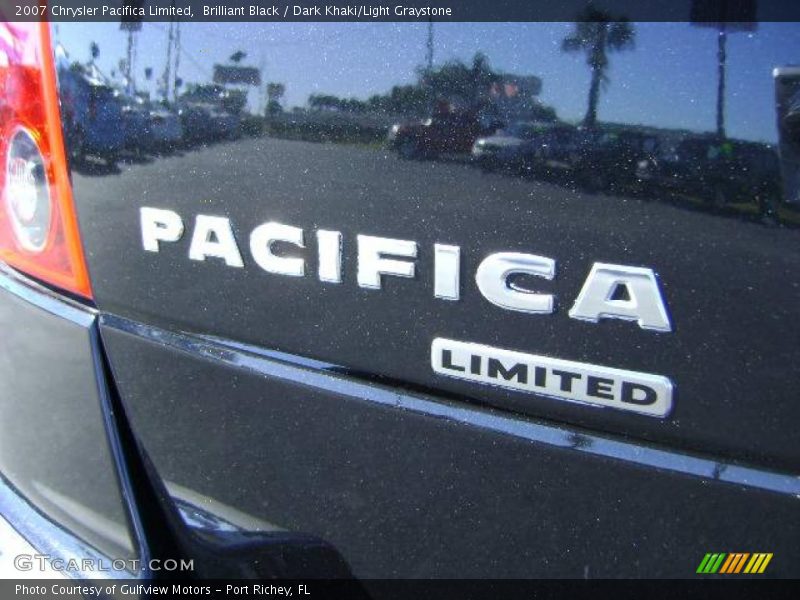 Brilliant Black / Dark Khaki/Light Graystone 2007 Chrysler Pacifica Limited