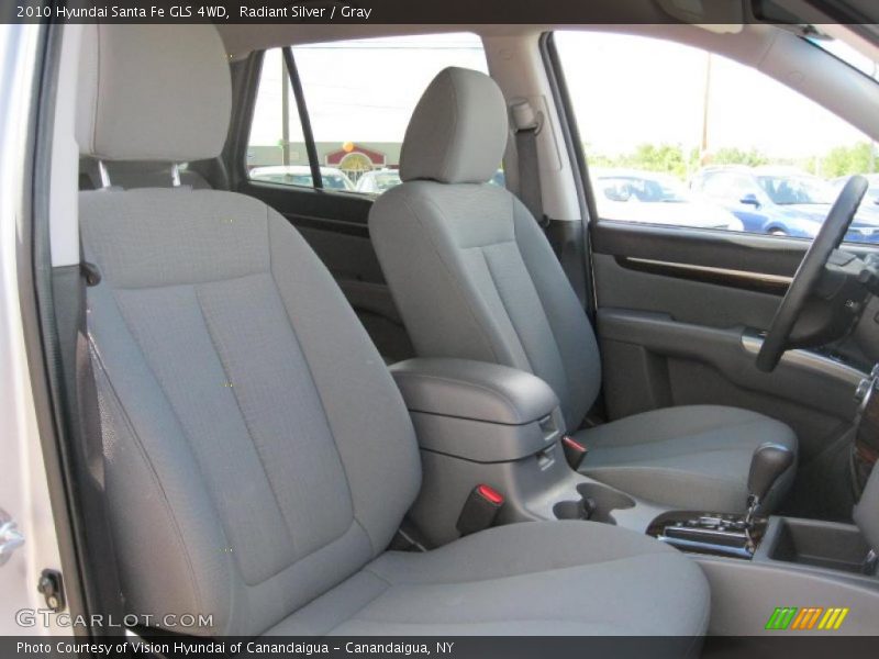 Radiant Silver / Gray 2010 Hyundai Santa Fe GLS 4WD