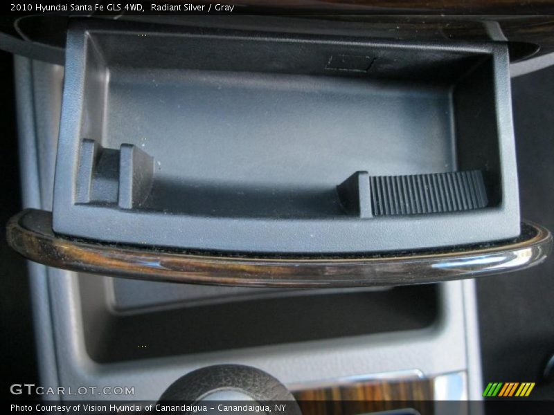 Radiant Silver / Gray 2010 Hyundai Santa Fe GLS 4WD