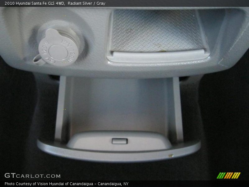 Radiant Silver / Gray 2010 Hyundai Santa Fe GLS 4WD