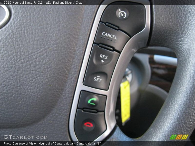 Radiant Silver / Gray 2010 Hyundai Santa Fe GLS 4WD