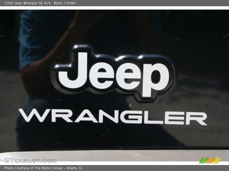 Black / Khaki 2006 Jeep Wrangler SE 4x4