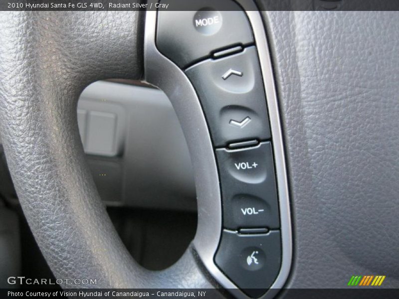 Radiant Silver / Gray 2010 Hyundai Santa Fe GLS 4WD