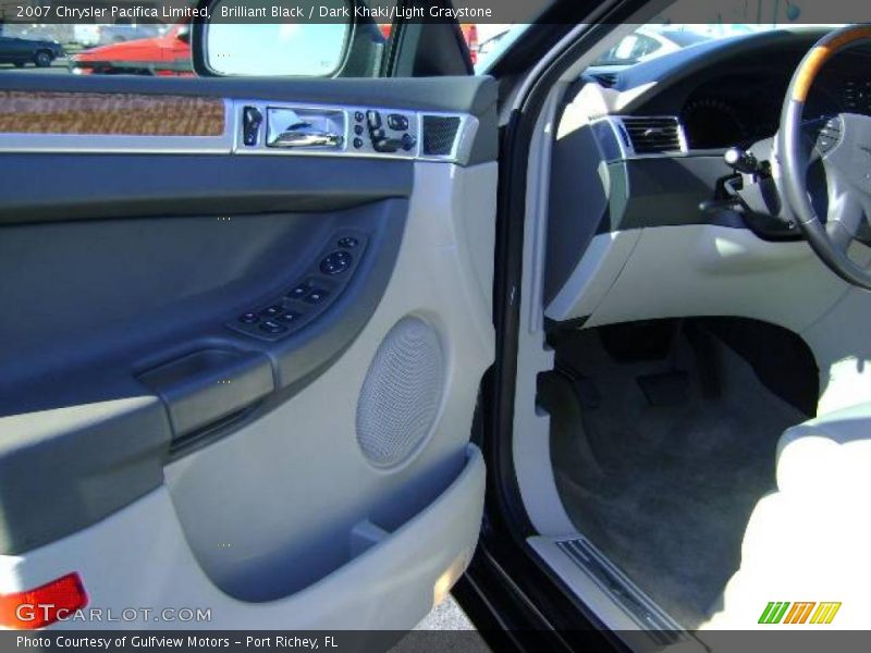 Brilliant Black / Dark Khaki/Light Graystone 2007 Chrysler Pacifica Limited