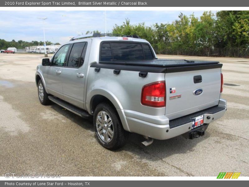 Brilliant Silver Metallic / Charcoal Black 2010 Ford Explorer Sport Trac Limited