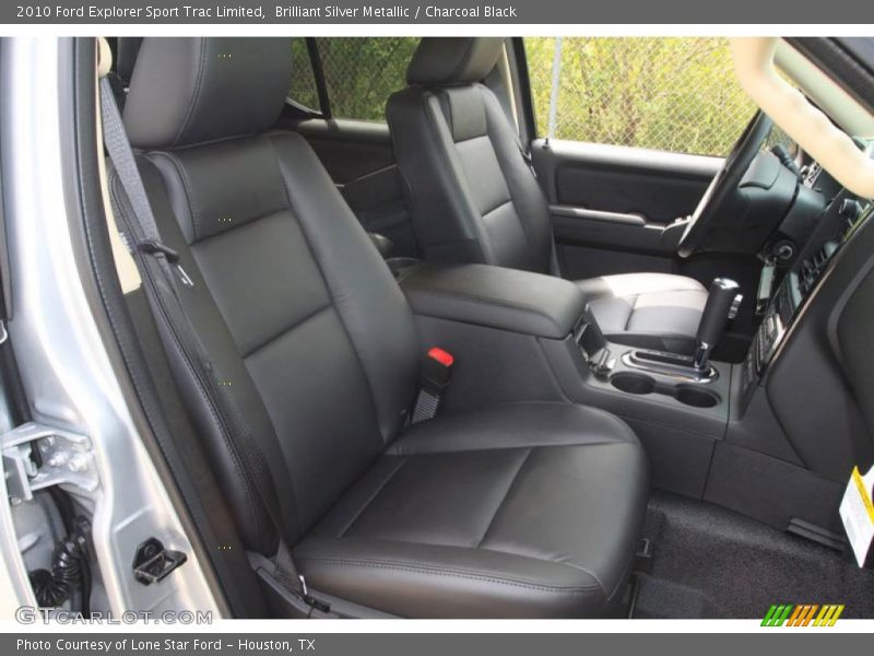Brilliant Silver Metallic / Charcoal Black 2010 Ford Explorer Sport Trac Limited