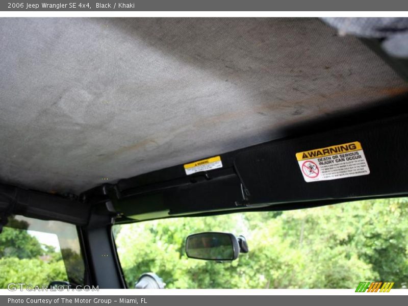 Black / Khaki 2006 Jeep Wrangler SE 4x4