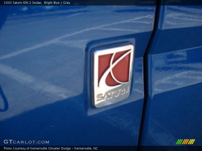Bright Blue / Gray 2003 Saturn ION 2 Sedan
