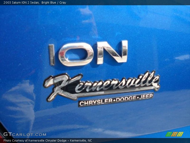 Bright Blue / Gray 2003 Saturn ION 2 Sedan