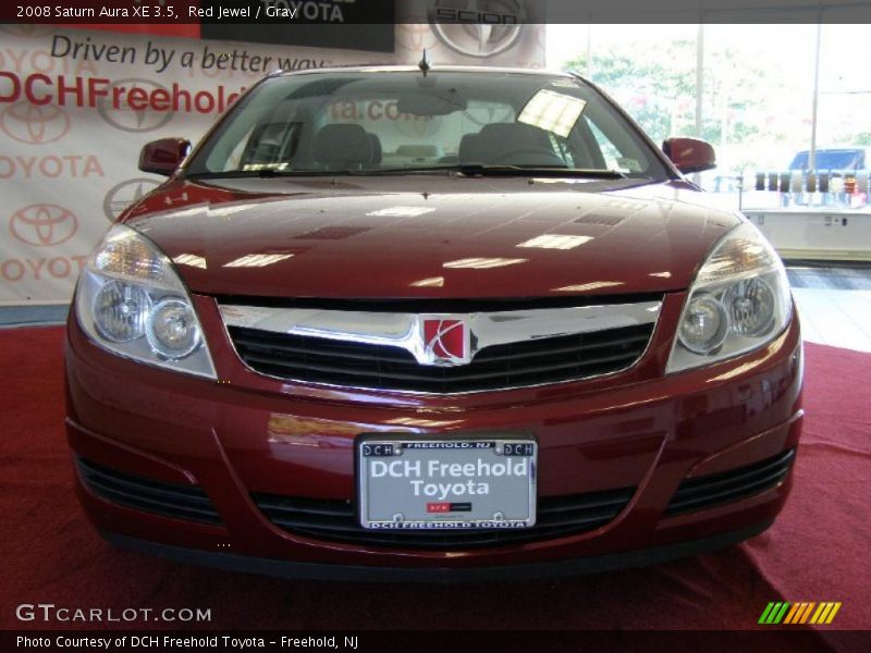 Red Jewel / Gray 2008 Saturn Aura XE 3.5