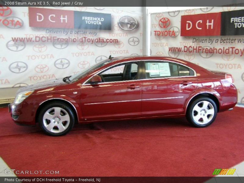 Red Jewel / Gray 2008 Saturn Aura XE 3.5