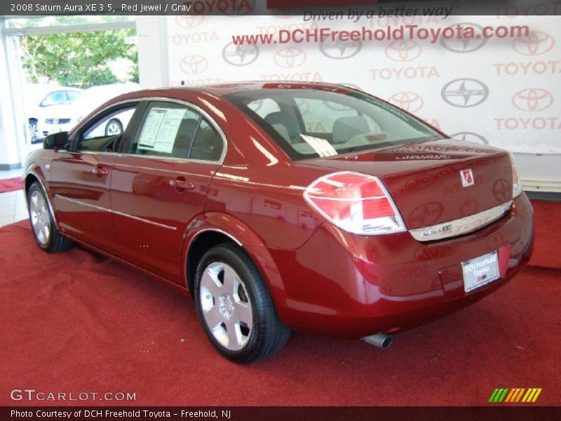 Red Jewel / Gray 2008 Saturn Aura XE 3.5