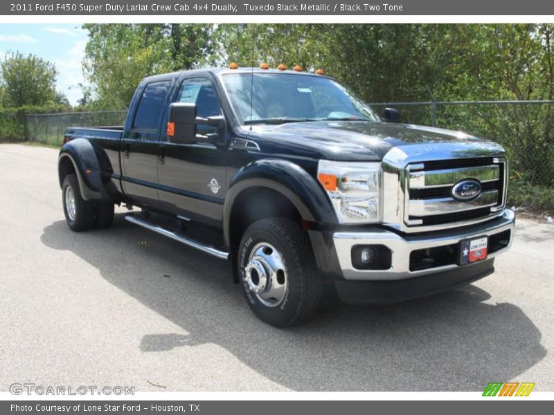 Tuxedo Black Metallic / Black Two Tone 2011 Ford F450 Super Duty Lariat Crew Cab 4x4 Dually
