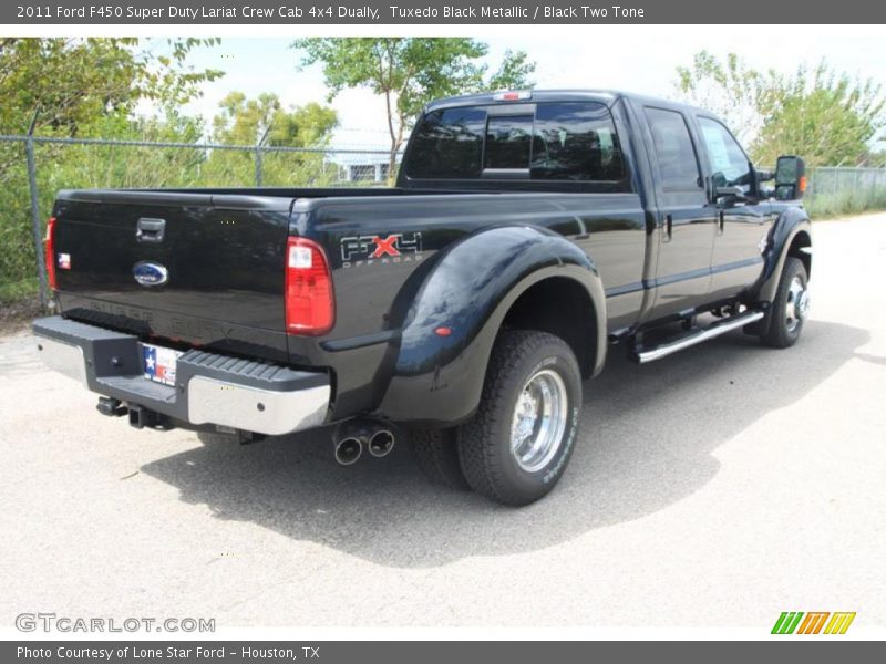 Tuxedo Black Metallic / Black Two Tone 2011 Ford F450 Super Duty Lariat Crew Cab 4x4 Dually