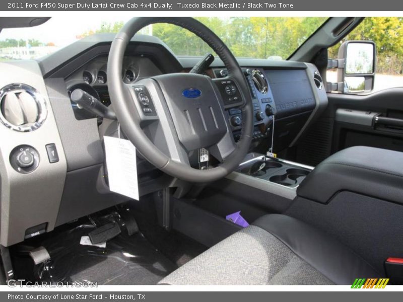 Tuxedo Black Metallic / Black Two Tone 2011 Ford F450 Super Duty Lariat Crew Cab 4x4 Dually