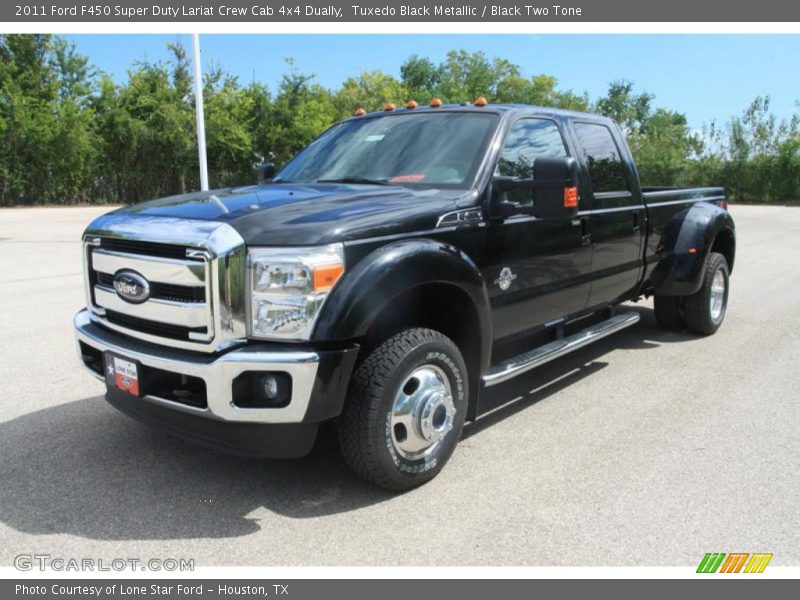 Tuxedo Black Metallic / Black Two Tone 2011 Ford F450 Super Duty Lariat Crew Cab 4x4 Dually