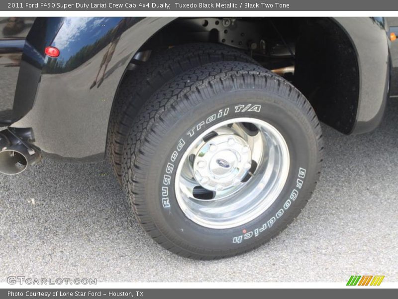 Tuxedo Black Metallic / Black Two Tone 2011 Ford F450 Super Duty Lariat Crew Cab 4x4 Dually