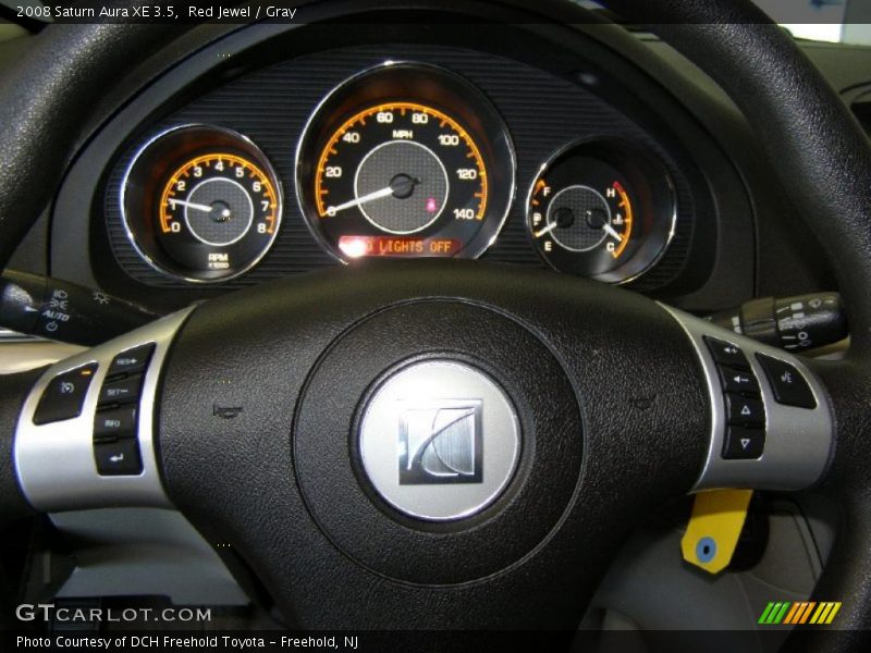 Red Jewel / Gray 2008 Saturn Aura XE 3.5
