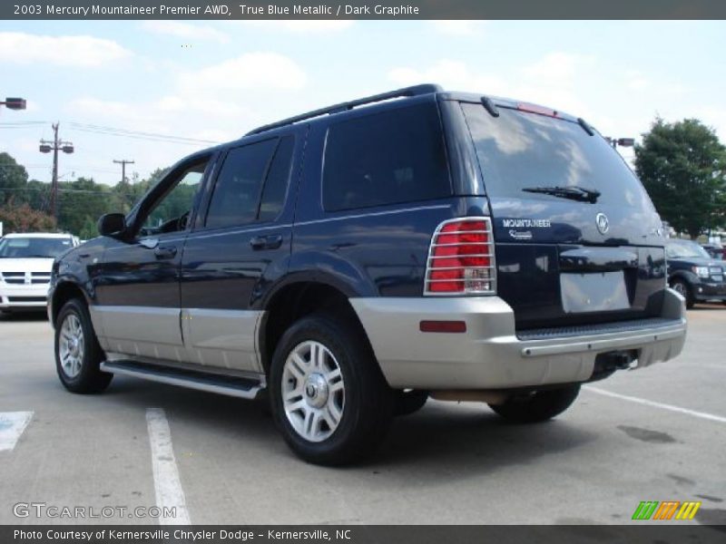 True Blue Metallic / Dark Graphite 2003 Mercury Mountaineer Premier AWD