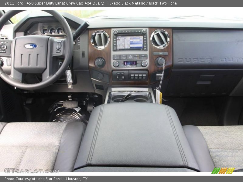 Tuxedo Black Metallic / Black Two Tone 2011 Ford F450 Super Duty Lariat Crew Cab 4x4 Dually