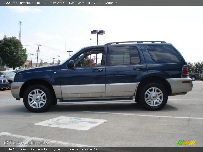 True Blue Metallic / Dark Graphite 2003 Mercury Mountaineer Premier AWD
