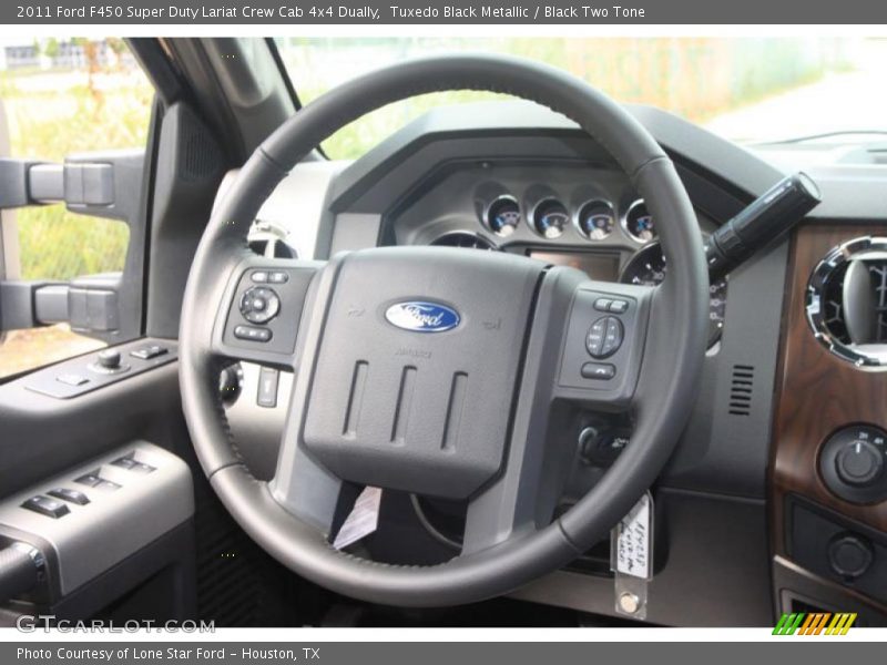 Tuxedo Black Metallic / Black Two Tone 2011 Ford F450 Super Duty Lariat Crew Cab 4x4 Dually